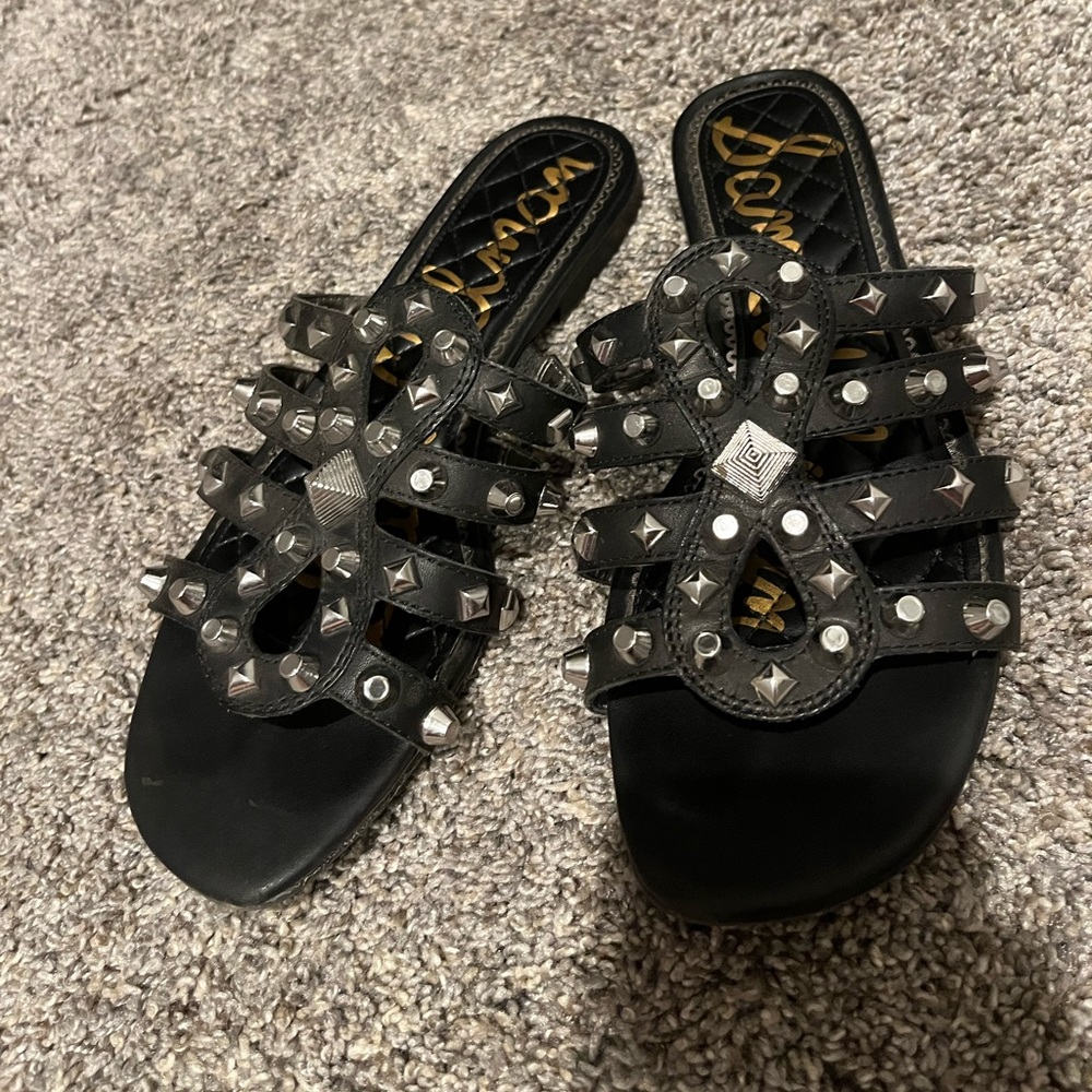 Sam Edelman 8 1/2 studded sandals/slides